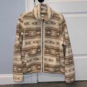 Old Navy zip up sherpa jacket